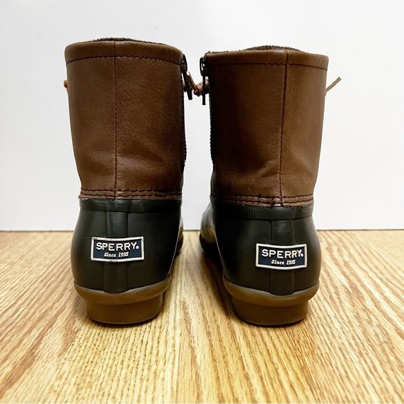 Sperry | Top-Sider  Saltwater Duck Boot Size 6.5 Dark Brown - Picture 4 of 9